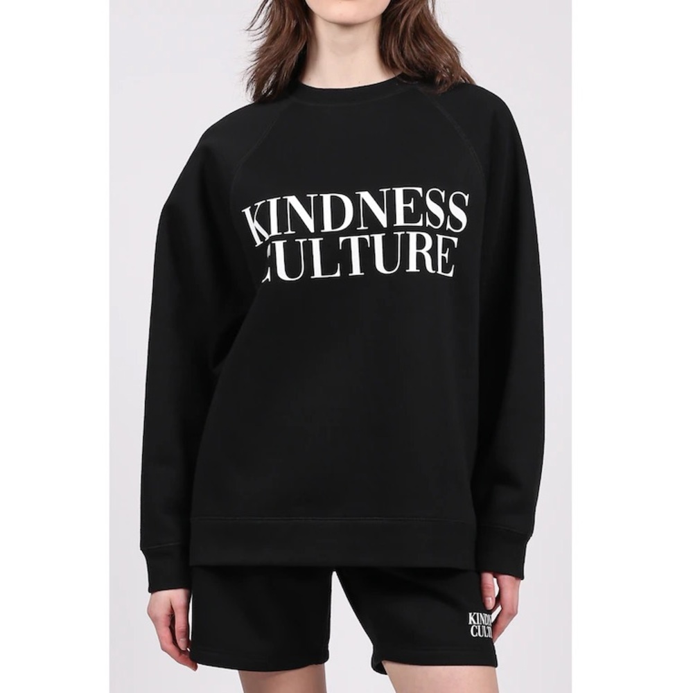 Xl Brunette the Label Kindness Culture Crew black Small oversize - Picture 2 of 4